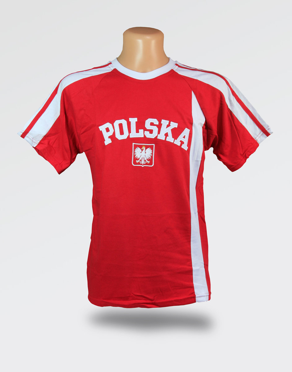 Koszulka Kibica Polska czerwona z haftem XL