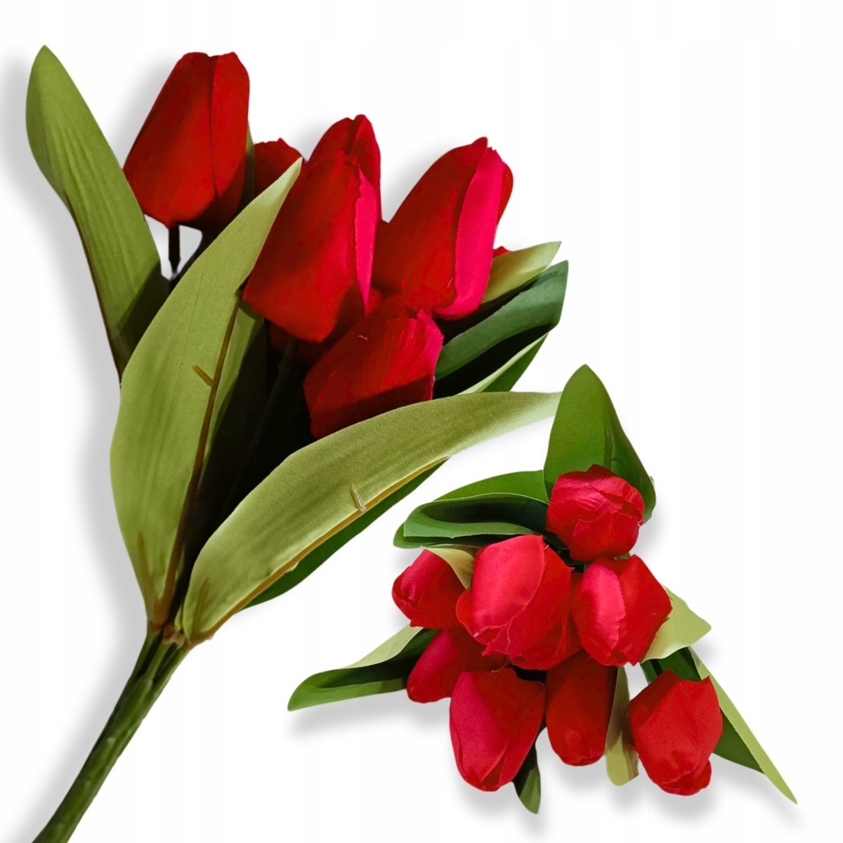 TULIPANY BUKIET Kwiaty sztuczne Tulipany w bukiecie do wazonu WIELKANOC