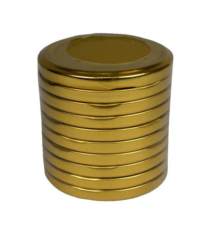 Zakrętka do słoika uniwersalna 82-6 złota 10szt