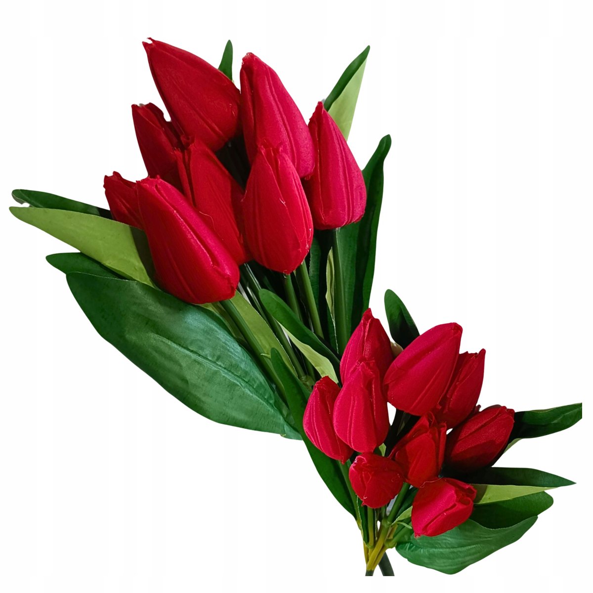 CZERWONE TULIPANY Tulipan na piku BUKIET Sztuczne kwiaty Wiosna Wielkanoc