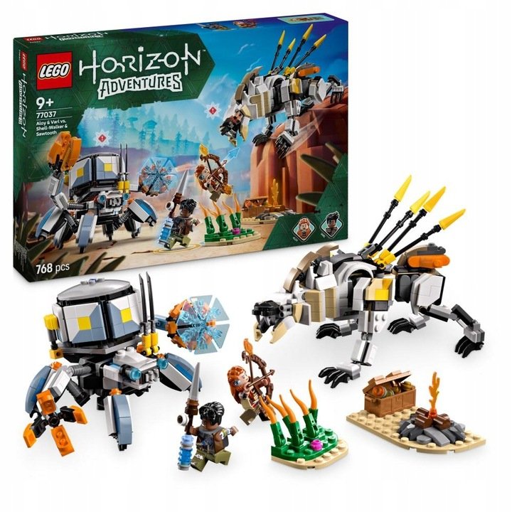 LEGO Horizon - Horizon Adventures Aloy i Varl kontra krabołaz i piłoząb ZESTAW LEGO PREZENT DLA CHŁOPCA DZIECI
