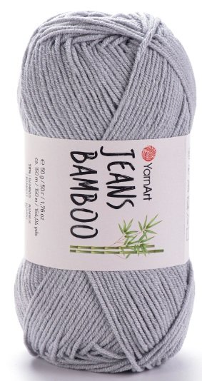 Włóczka YarnArt Jeans Bamboo kolor 127 Jasny Szary