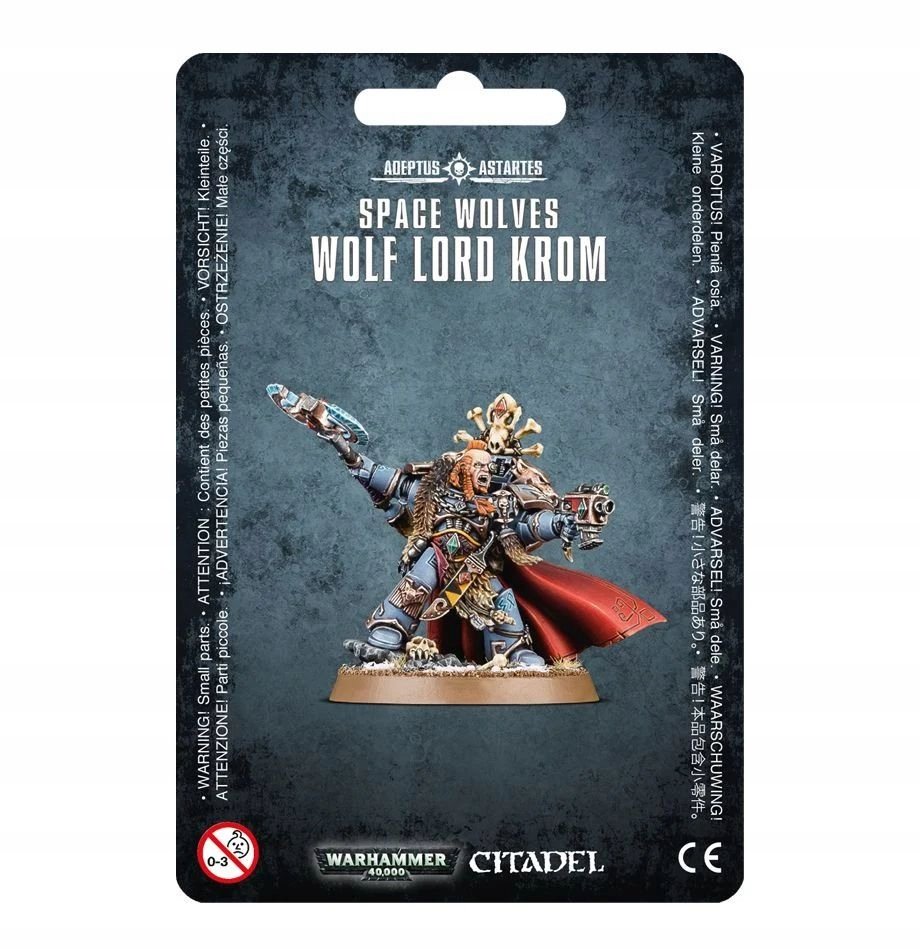 Warhammer 40000 SPACE WOLVES Wolf Lord Krom