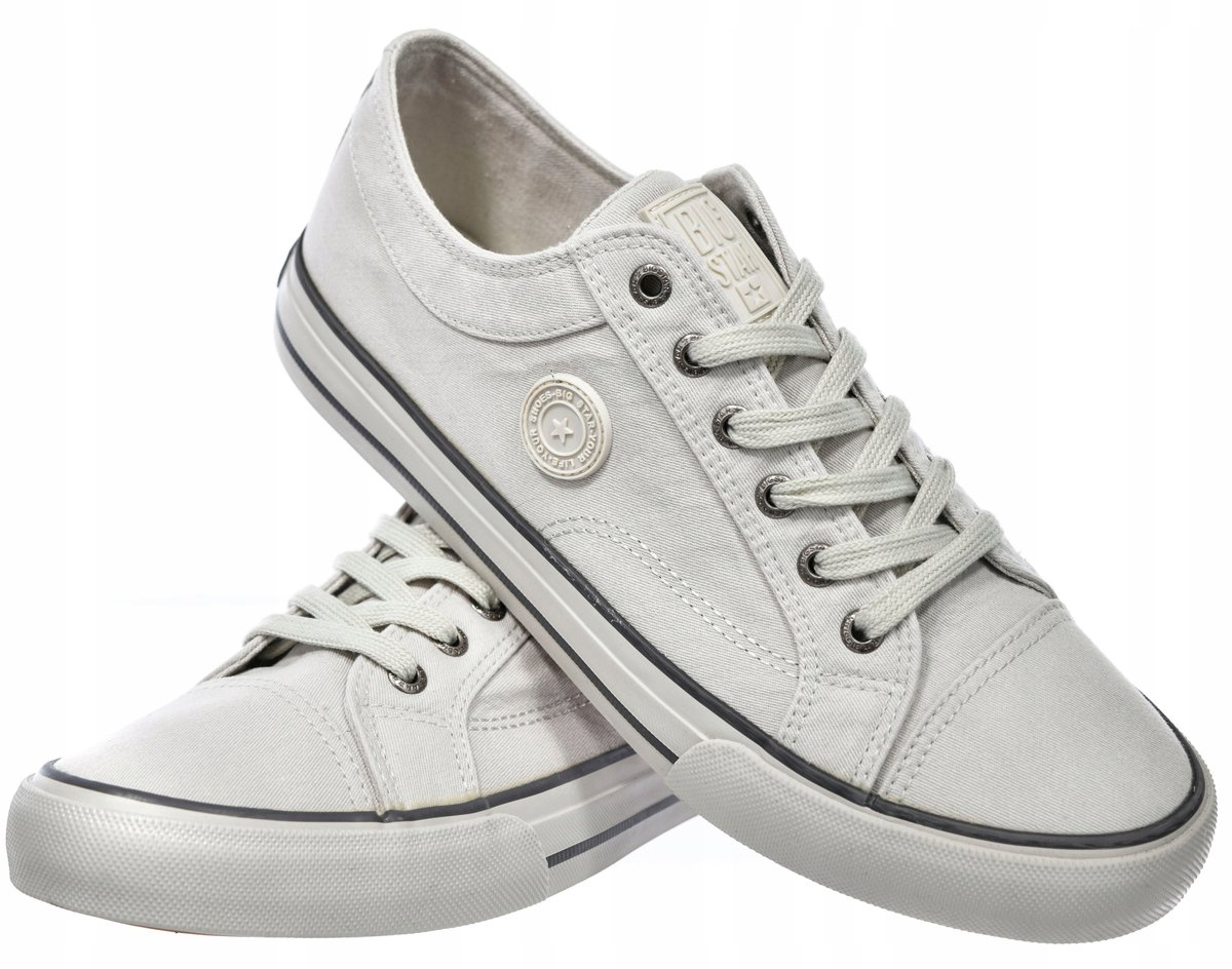 Męskie trampki Big Star tenisówki RR174341 szary 42
