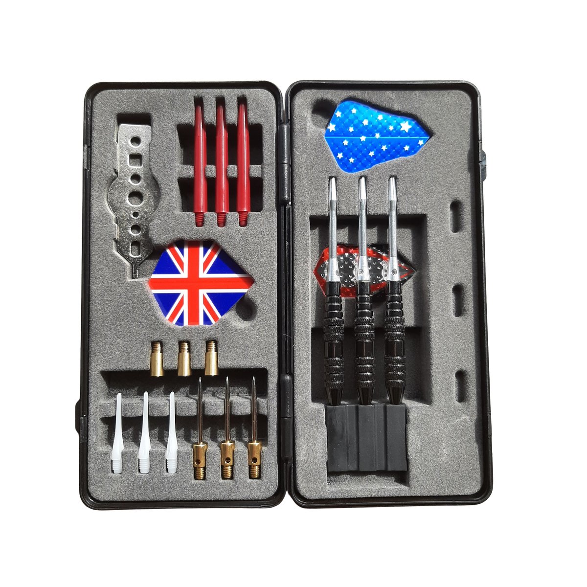 ZESTAW RZUTEK MASTER 3 SZTUKI W ELEGANCKIM CZARNO-SREBRNYM PUDEŁKU