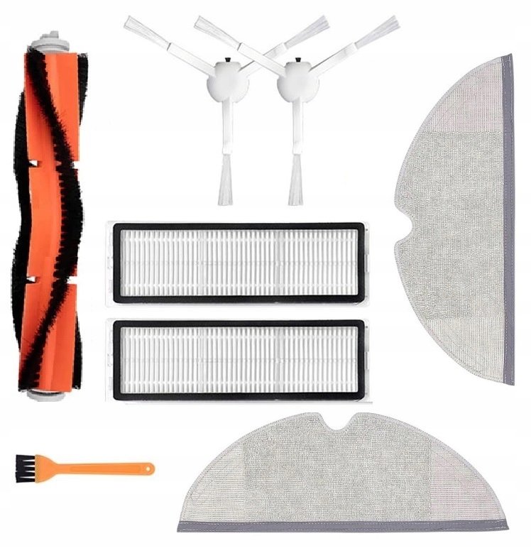 ZESTAW SZCZOTKI FILTRY DO XIAOMI VACUUM -MOP 1C SZCZOTKA BOCZNA ROLKA GUMA