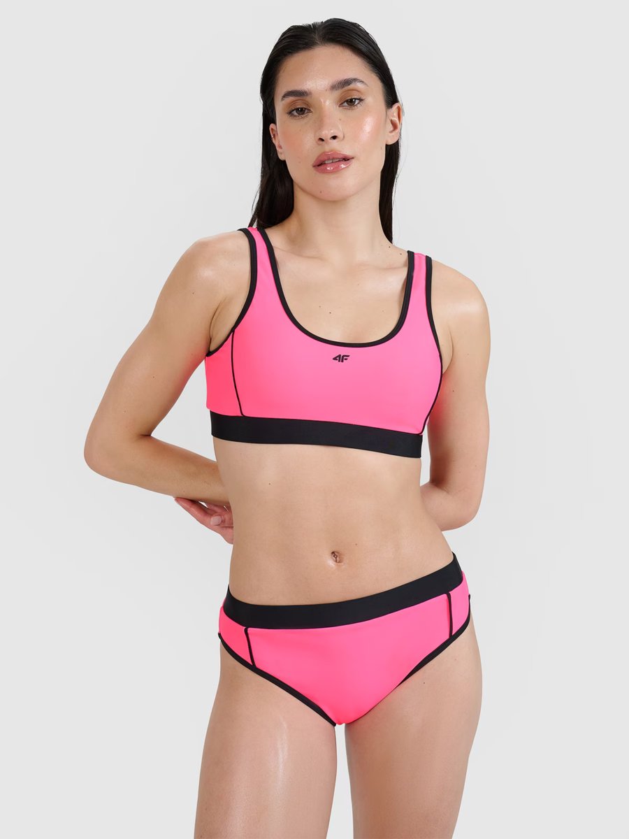 4F Góra od bikini damska 4FWSS25UBKTF077-55N Fioletowy Roz. L