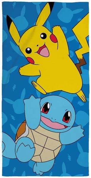 Ręcznik kąpielowy Pokemon 140 cm x 70 cm Halantex 100% bawełna Pikachu
