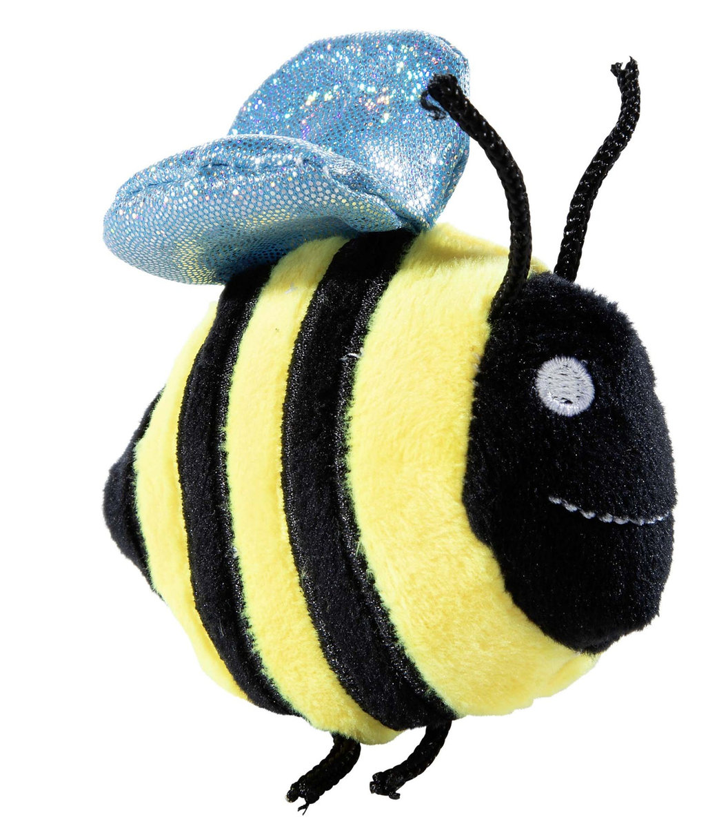 Urocza pluszowa maskotka pszczółka połyskujące skrzydełka 8 cm