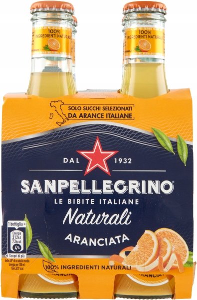 Napój Aranciata Naturali 200mlx4 San Pellegrino