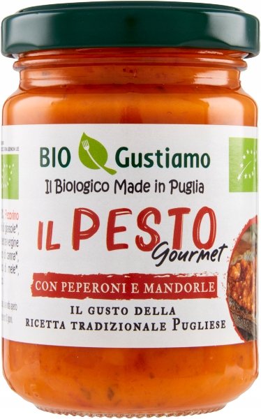 Pesto papryka i migdały ekologiczne Peperoni e Mandorle Bio Gustiamo