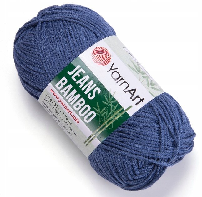 Włóczka YarnArt Jeans Bamboo kolor 124 Popiel 50 g
