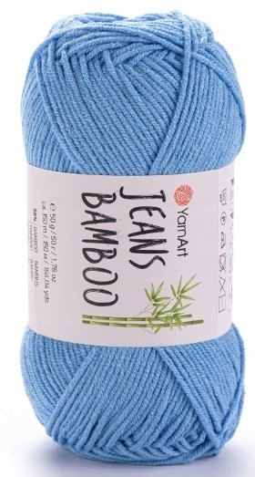 Włóczka YarnArt Jeans Bamboo kolor 122 Niebieski