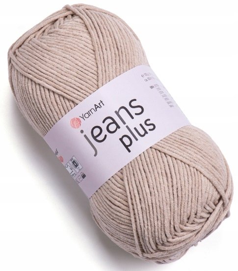 Włóczka YarnArt Jeans PLUS kolor 87 Beż