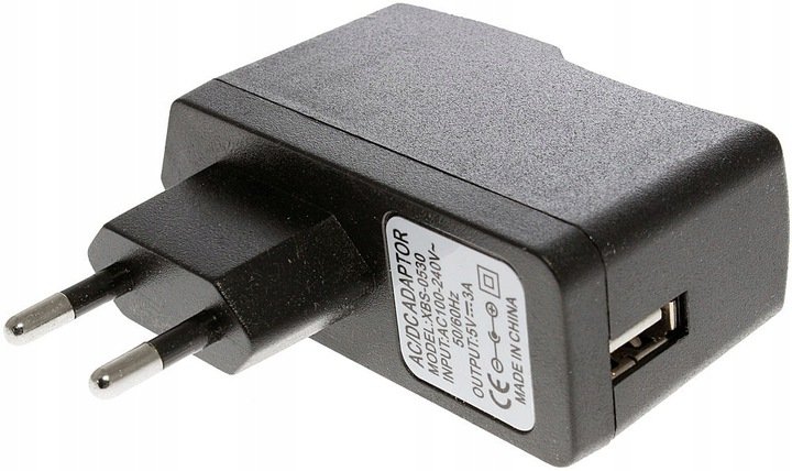 Zasilacz Sieciowy Ładowarka Gniazdo USB 5V 3A 15W