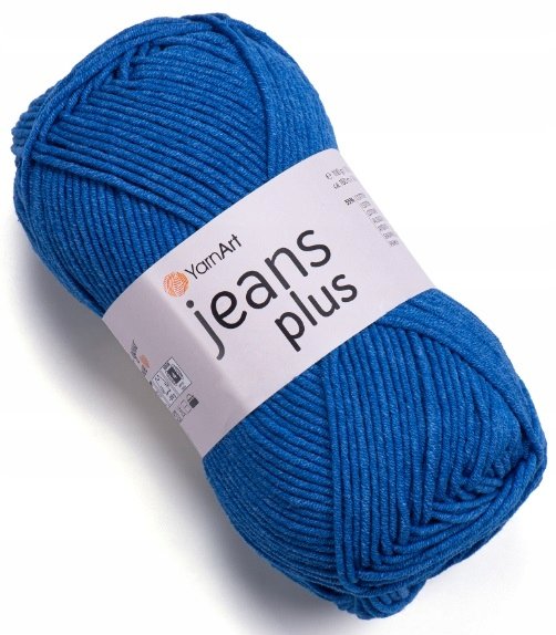 Włóczka YarnArt Jeans PLUS kolor 17 Niebieski
