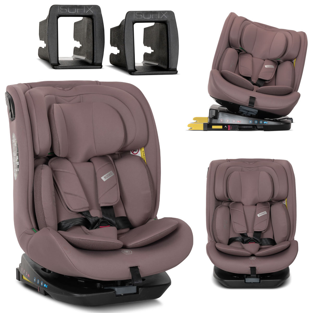 LORELLI RODEO - FOTELIK 40-150 CM ISOFIX 360 PINK