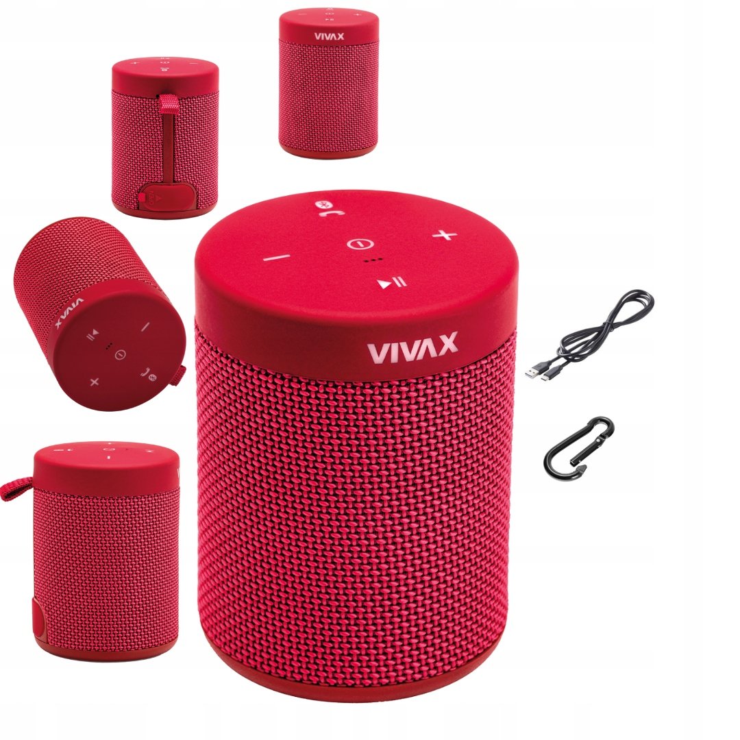 Głośnik przenośny bezprzewodowy LED Bluetooth Vivax BS-50 AUX USB