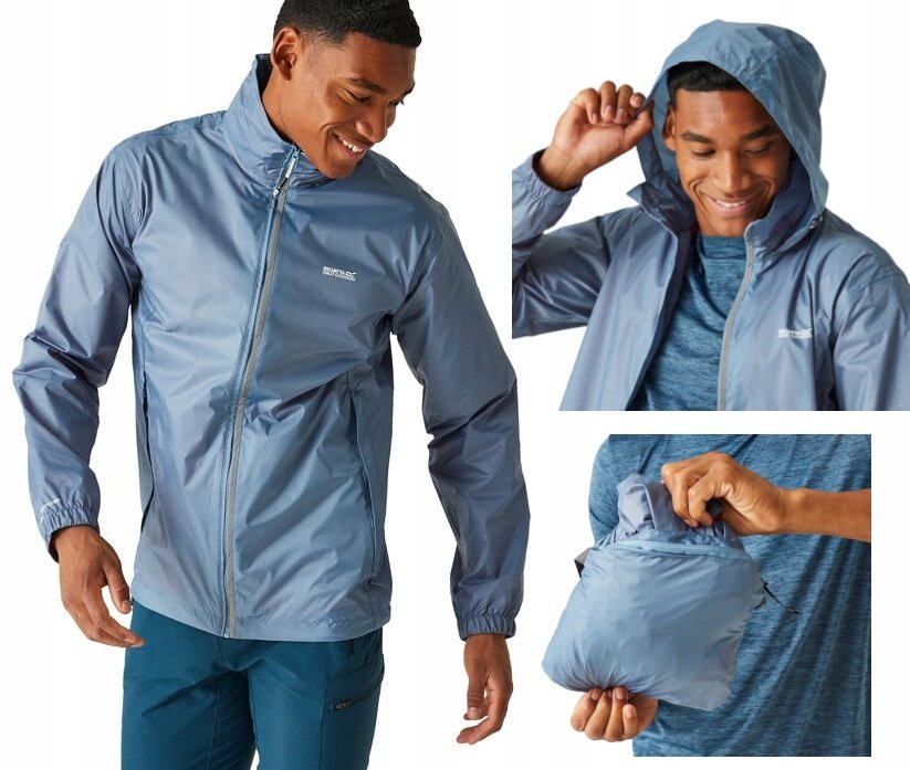 Męska kurtka przeciwdeszczowa Regatta z membraną RMW283 VFS niebieski 3XL