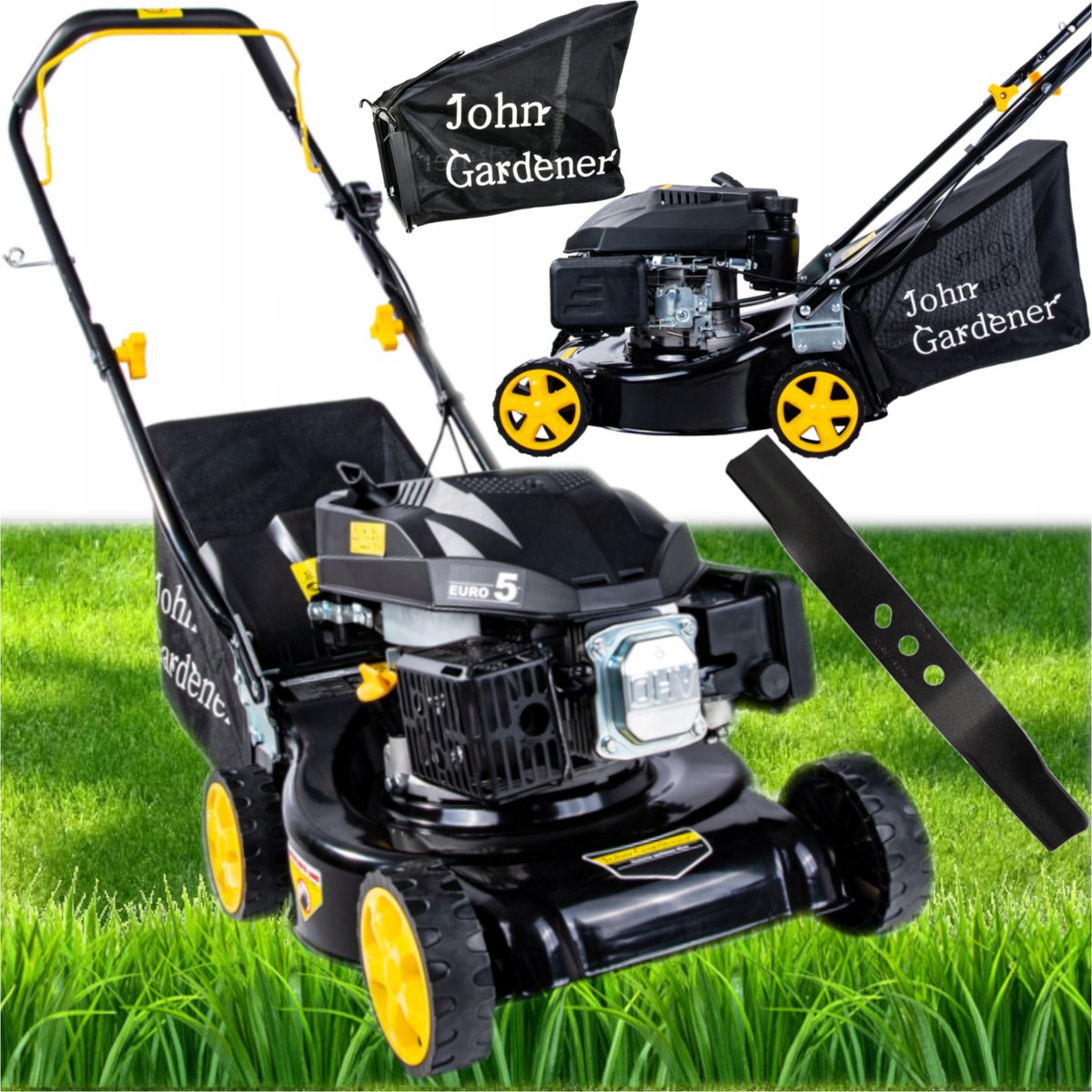 Rabino MOCNA KOSIARKA SPALINOWA Z KOSZEM 40L SILNIK 139CC