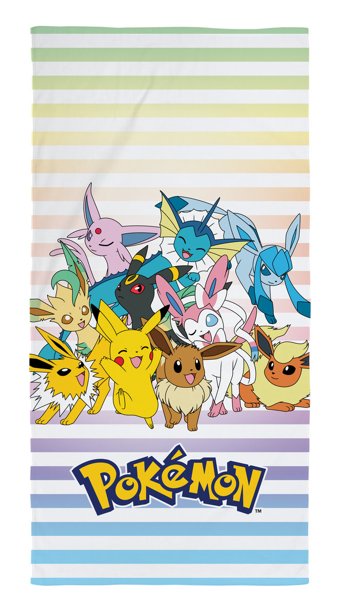Ręcznik kąpielowy Pokemon 140 cm x 70 cm Halantex 100% bawełna Pikachu