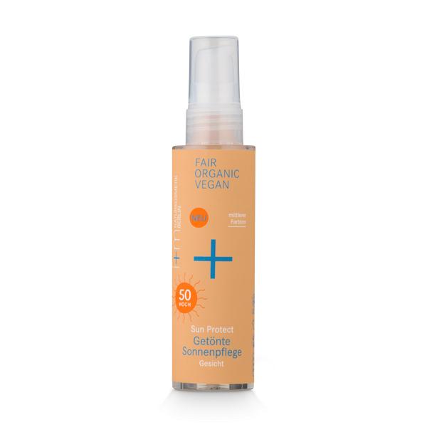 SUN PROTECT Mineralny krem przeciwsłoneczny do twarzy TONOWANY SPF 50 50ml i+m Naturkosmetik Berlin