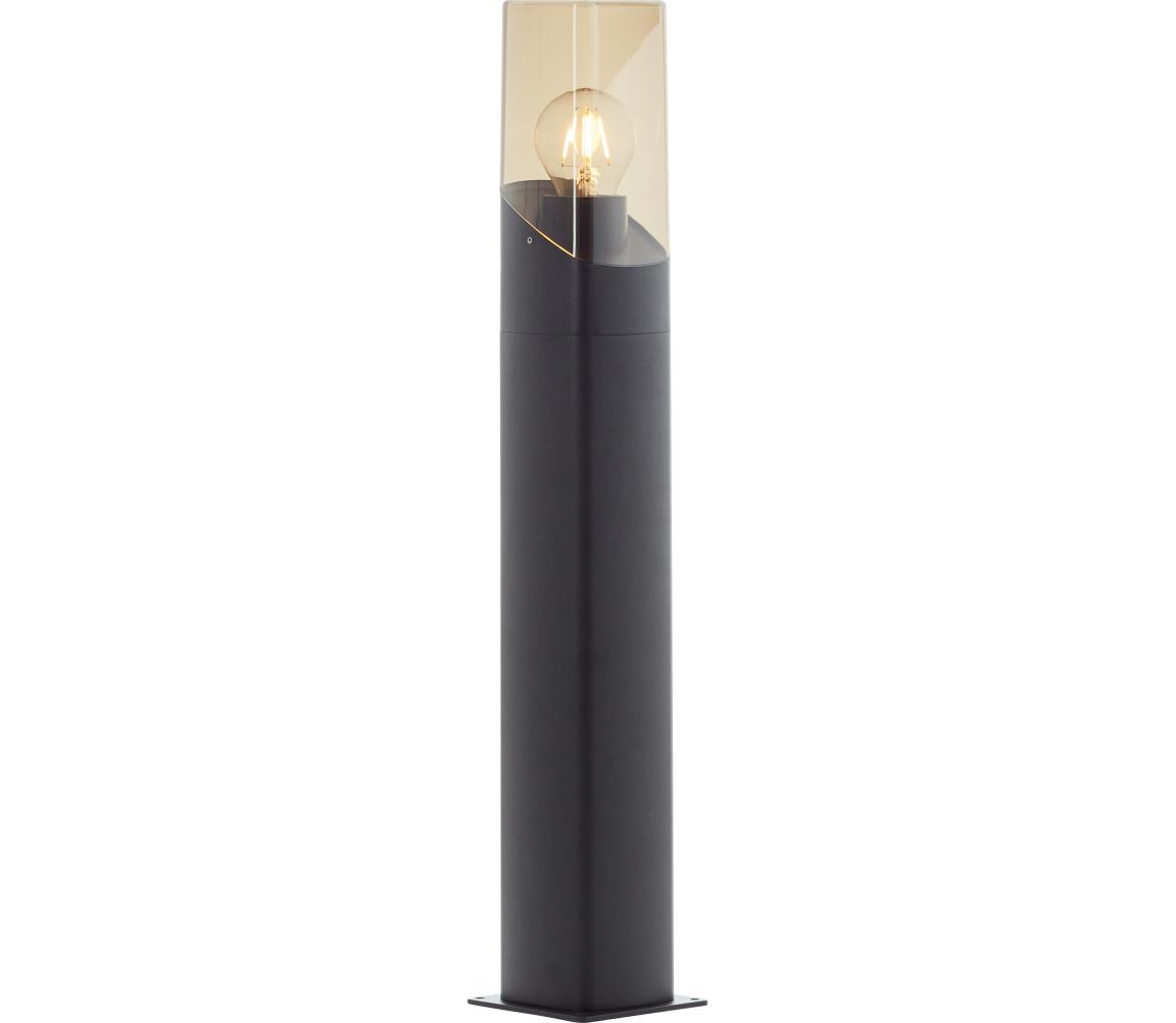 Brilliant - Lampa zewnętrzna MINOU 1xE27/10W/230V 60 cm IP44 czarna/dym