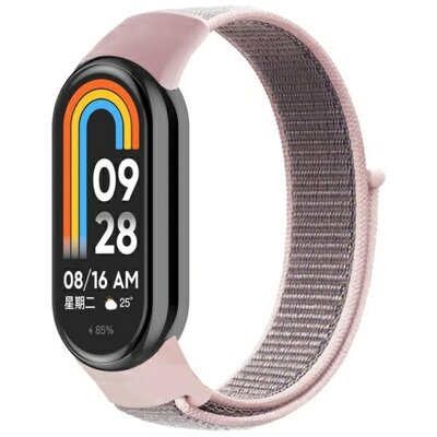 Pasek BELINE Mi Band 9/8 NylonLoop Różowy