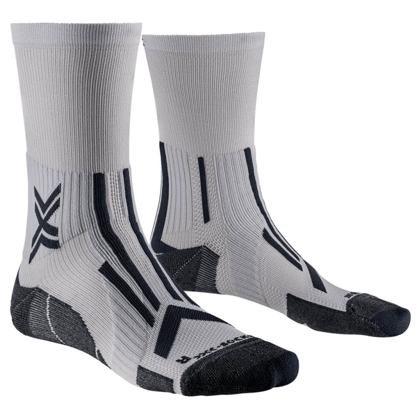 X-SOCKS Skarpety biegowe TRAILRUN PERFORM CREW pearl grey/charcoal