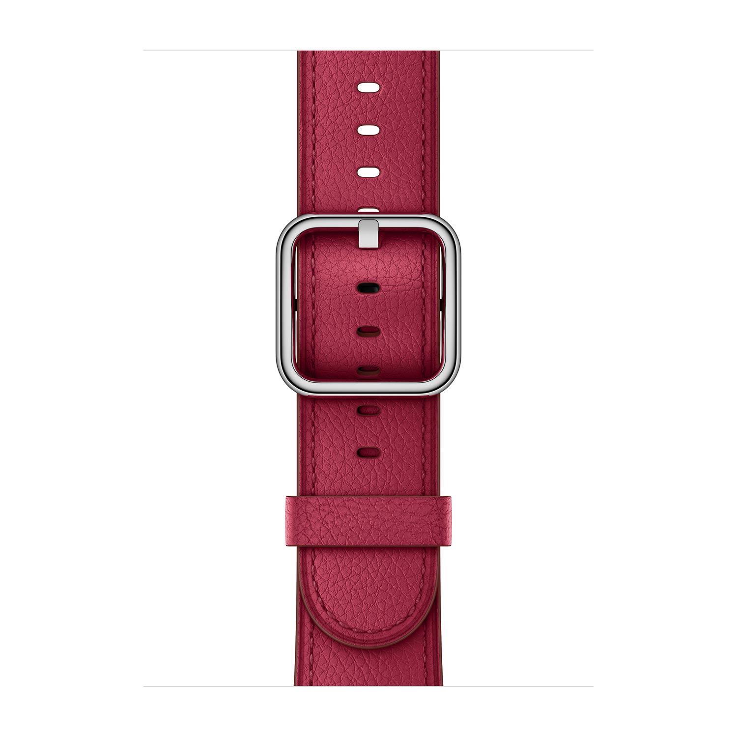 Apple Skórzany pasek z klamrą klasyczną w kolorze borówkowym do koperty 42mm / 44mm / 45mm / 46mm / 49mm - rozmiar M/L