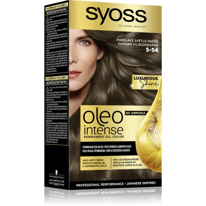 Syoss oleo Farba do włosów 5-54 Ashy Light Brown
