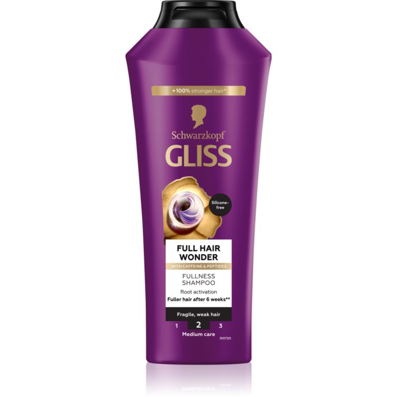 Gliss Full Hair Wonder szampon do włosów delikatnych i osłabionych 400ml