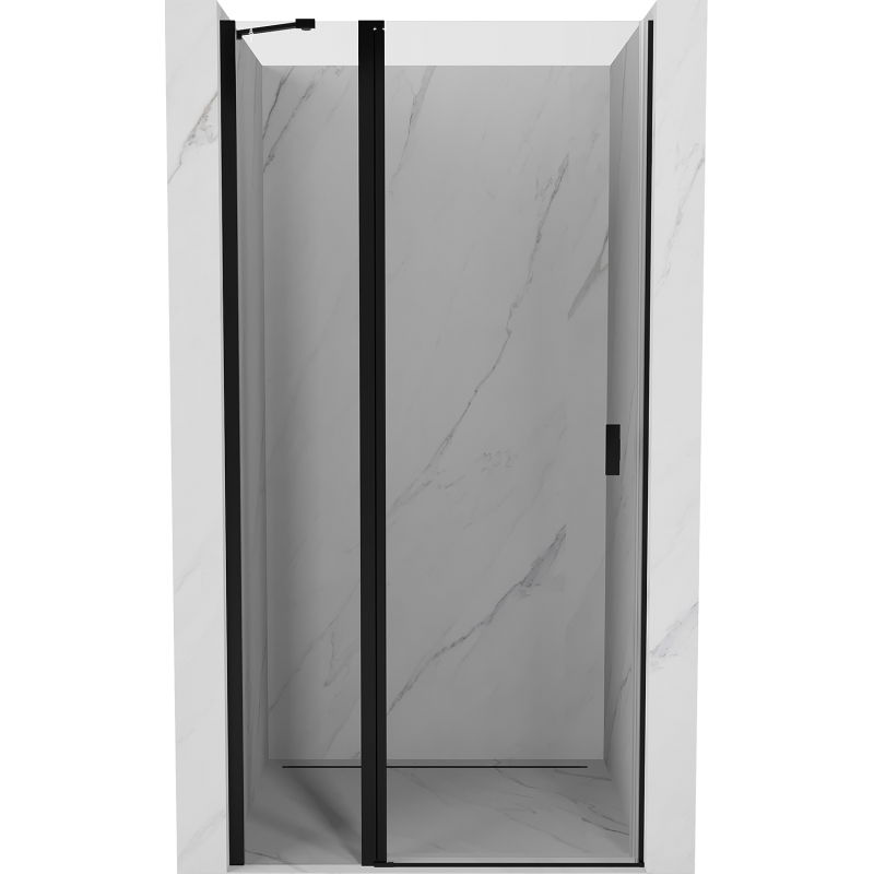 Mexen Mist drzwi prysznicowe uchylne 110 cm, transparent, czarne - 8A4-110-000-70-00