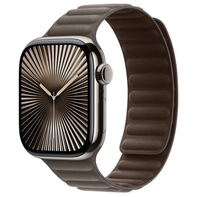 Pasek karbowany magnetyczny do Apple Watch (38/40/41/42mm) S/M Szaro-brązowy