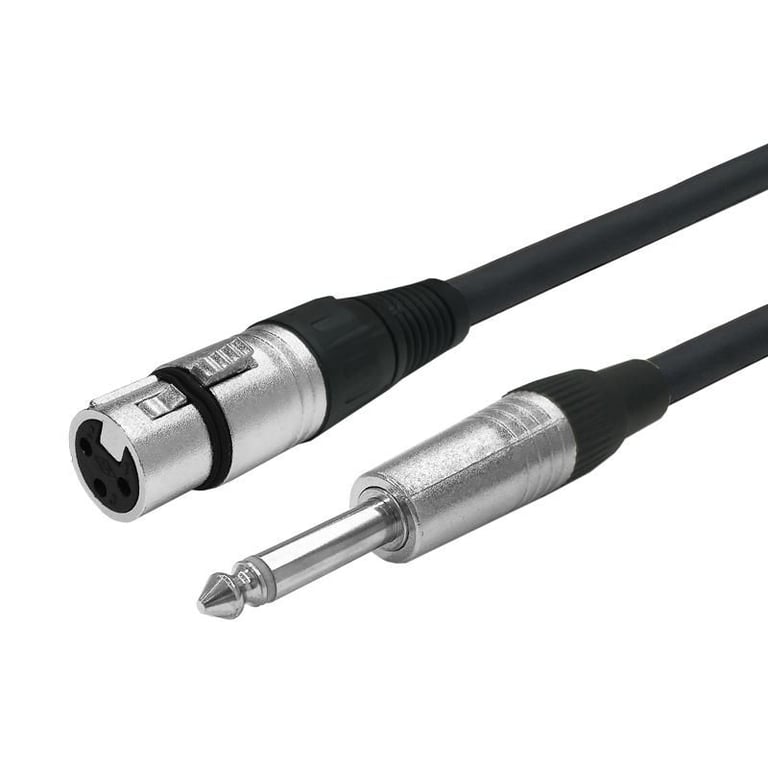 Vivolink PROAUDXLRFJACK1 kabel audio 1 m XLR 6.35mm Czarny PROAUDXLRFJACK1