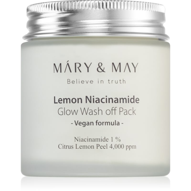 Mary&May, Lemon Niacinamide Glow Wash off Pack, 125g