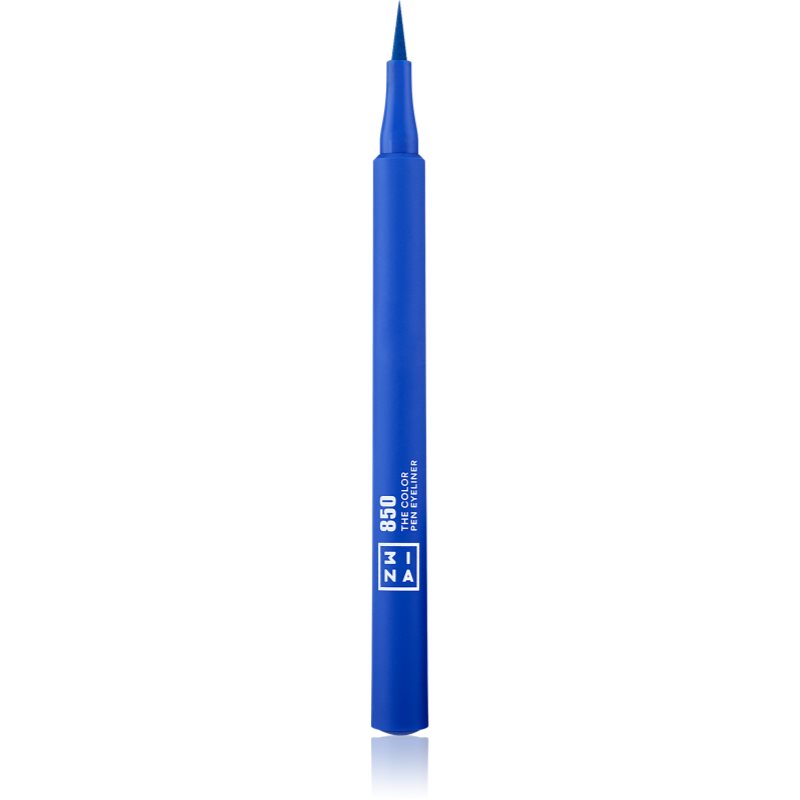 3INA Cosmetics 3INA Makeup  Vegan  Cruelty Free  The Color Pen Eyeliner 850  eyeliner  długotrwała definicja  wodoodporny  wysoko pigmentowany  8 kolorów  niebieski