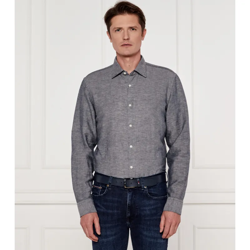 BOSS BLACK Lniana koszula C-HAL-kent-C3-223 | Casual fit