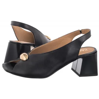 Sandały Czarne 5567/076-P (KN24-a) Karino