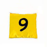 Akson, Worek gimnastyczny szkolny z cyferką 9, żółty