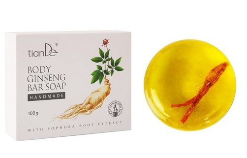 Mydło w kostce do ciała z żeń-szeniem 100g TianDe