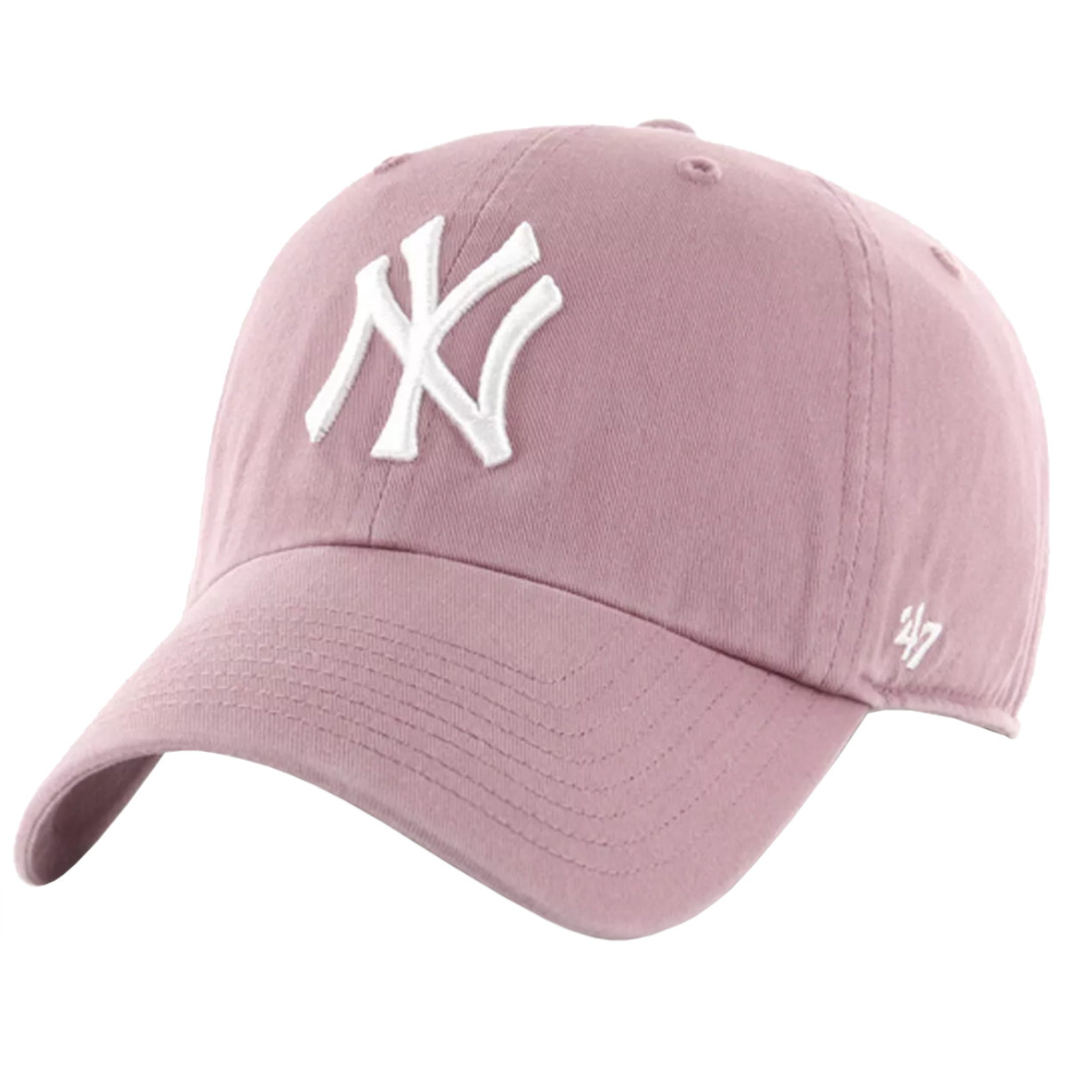 47 Brand New York Yankees MLB Clean Up Cap B-NLRGW17GWS-QC-KID, dziewczynka, Czapka z daszkiem, Różowy