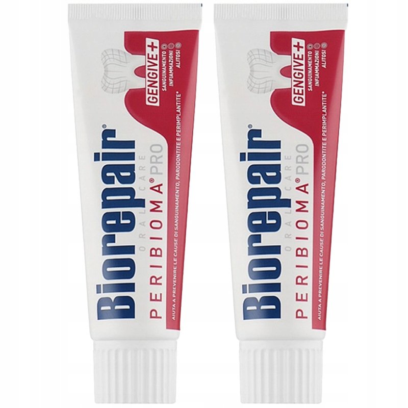 2x Pasta do zębów BIOREPAIR Peribioma Pro 75 ml