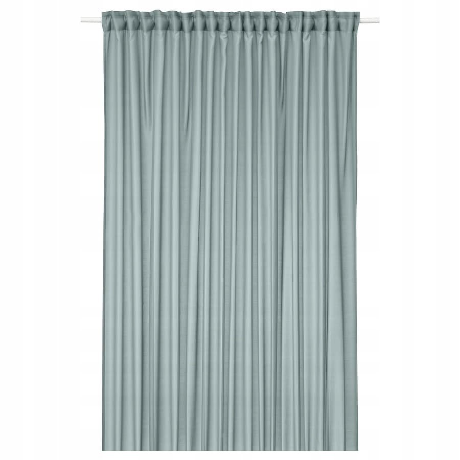 IKEA STENFRÖ Firanka, 1 szt., turkusowy/na taśmie, 300x300 cm