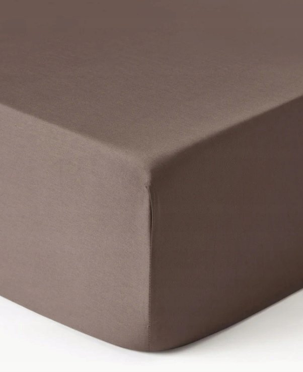 Prześcieradło z satyny bawełnianej z gumką Comfort 200 x 200 cm, W 25 cm