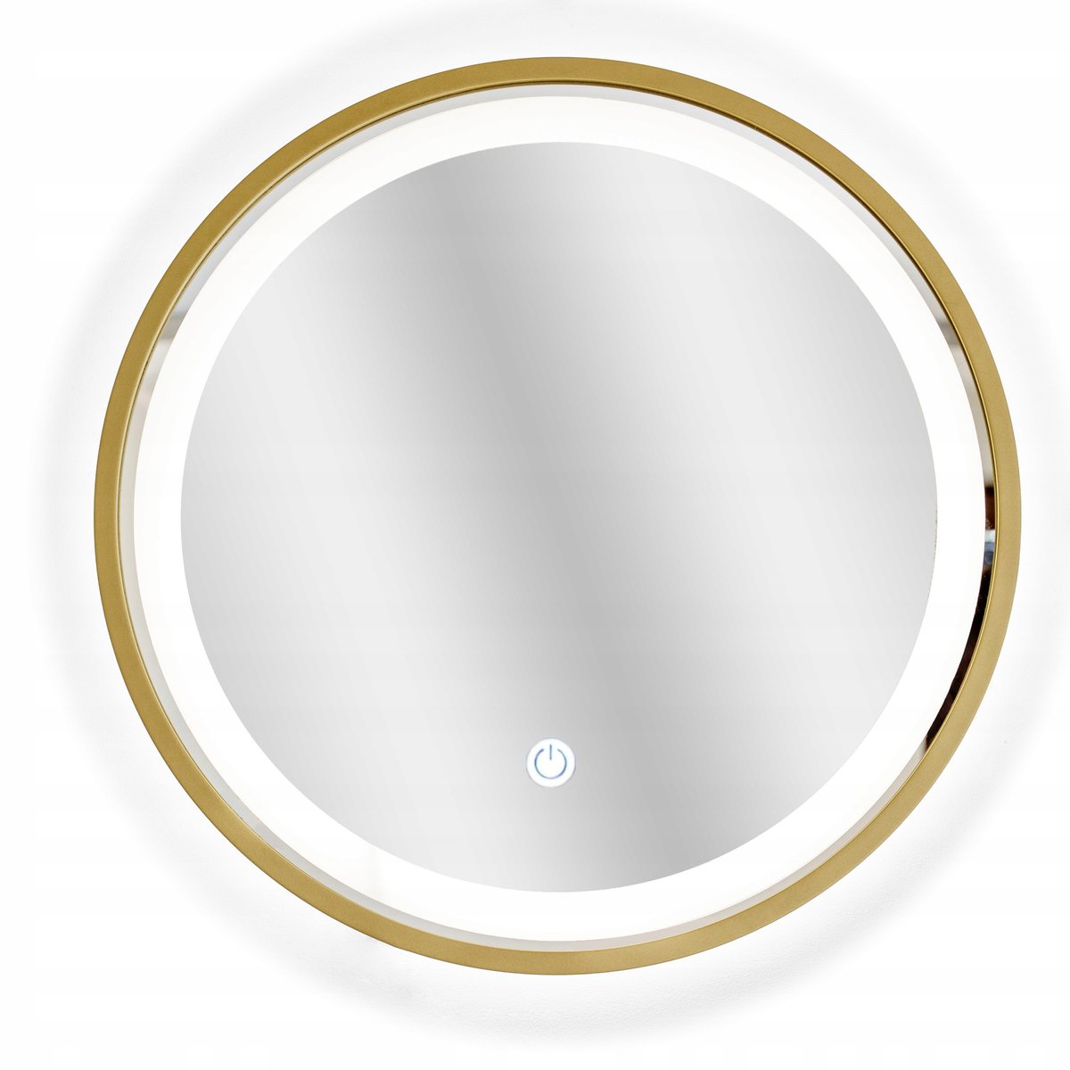 LUSTRO LED PIASKOWANE ŁAZIENKOWE OKRĄGŁE fi 90 CM
