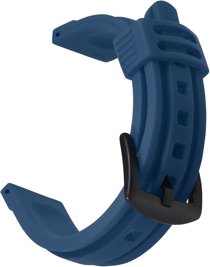 PASEK DO ZEGARKA NIEBIESKI SILIKON UNIWERSALNY WODOODPORNY 22mm