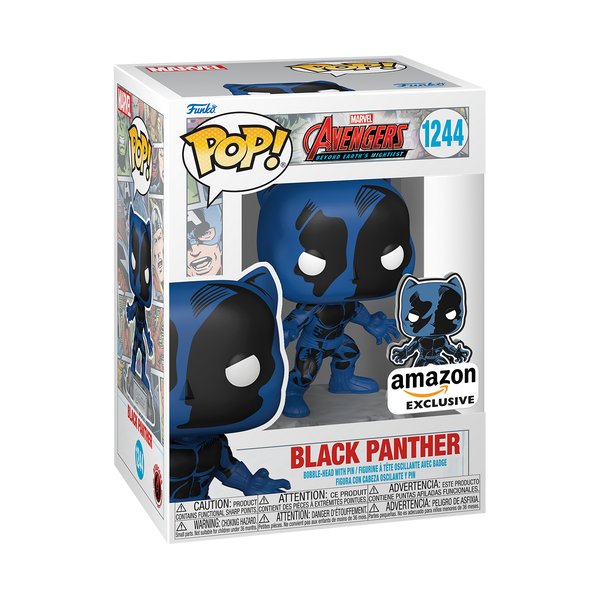 Funko Pop! Black Panther (With Pin) 1244 Avengers: Beyond Earth's Mightiest