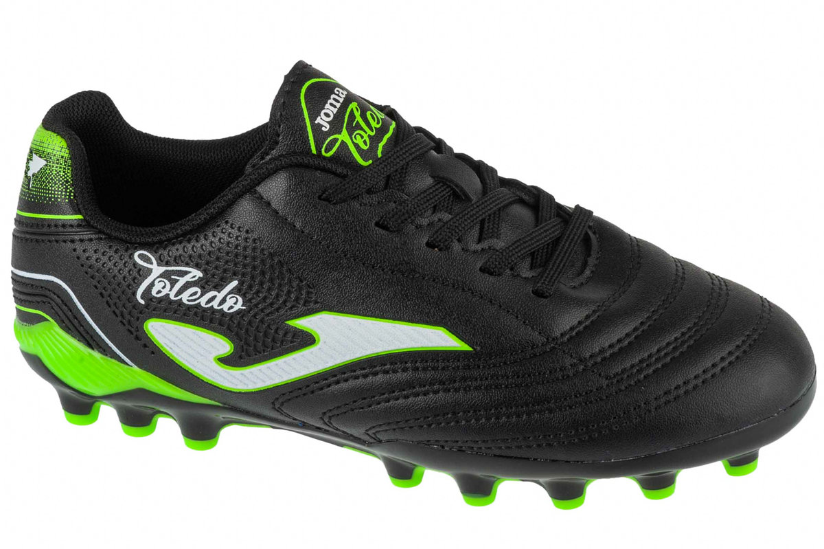 Joma Toledo Jr 2501 AG TOJW2501AG, dla chłopca, buty piłkarskie - korki, Czarne