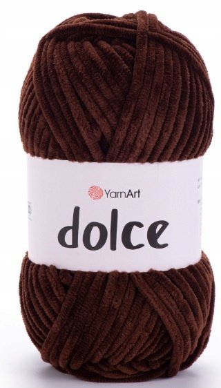 Włóczka YarnArt Dolce kolor 775 Ciemny Brąz 100 gram